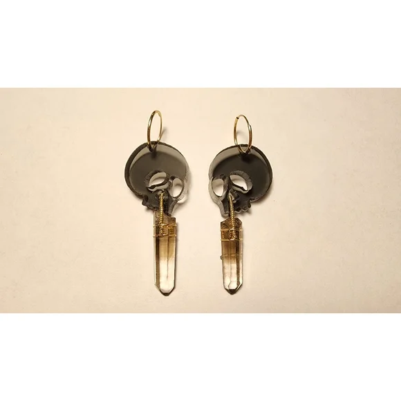 14kGold☠️Skull Earrings - Picture 10 of 10